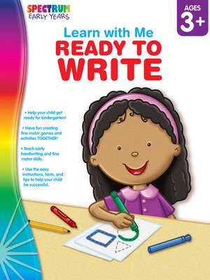 cover image of Ready to Write, Grades Preschool - K
